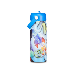 Botella termo SJ Seven de acero inoxidable con diseño de cohete espacial