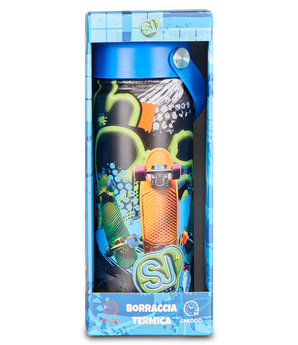 Botella termo SJ Seven Patinete de 460 ml en su caja