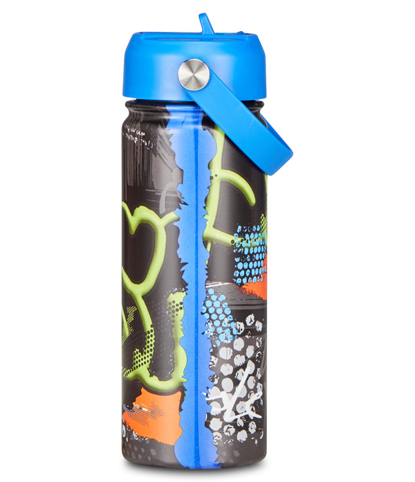 Botella termo SJ Seven con diseño de patinetes y estilo urbano