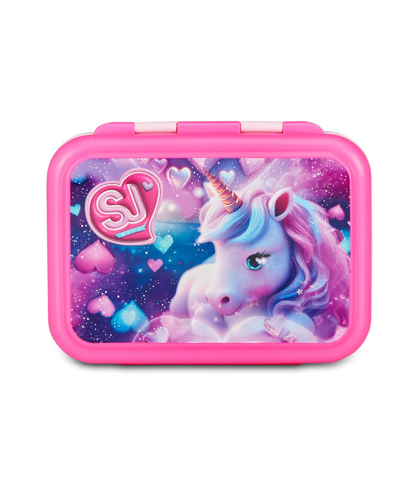 Fiambrera infantil Seven Unicornio vista lateral
