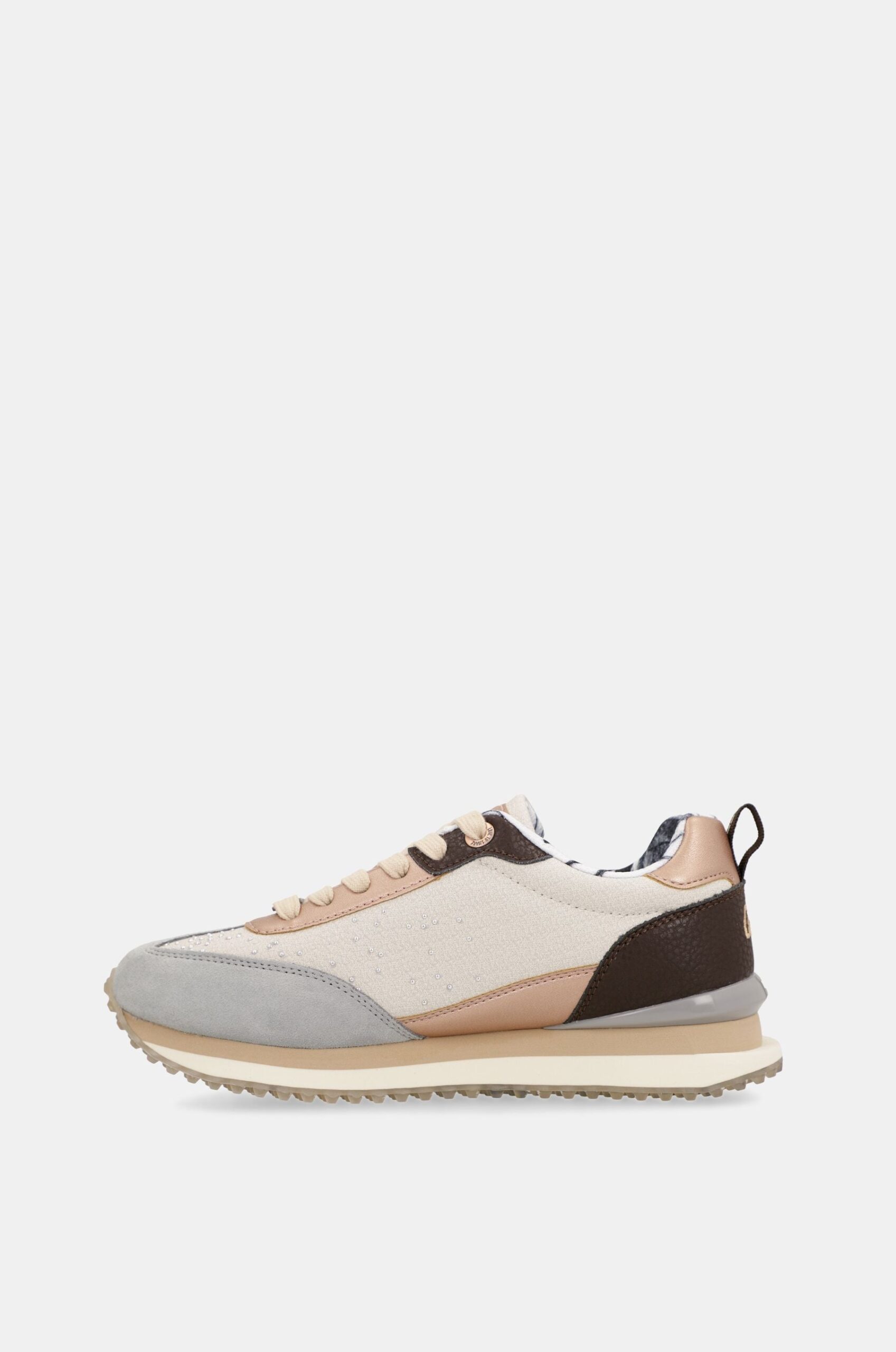 Deportivos Anekke azul beige vista superior