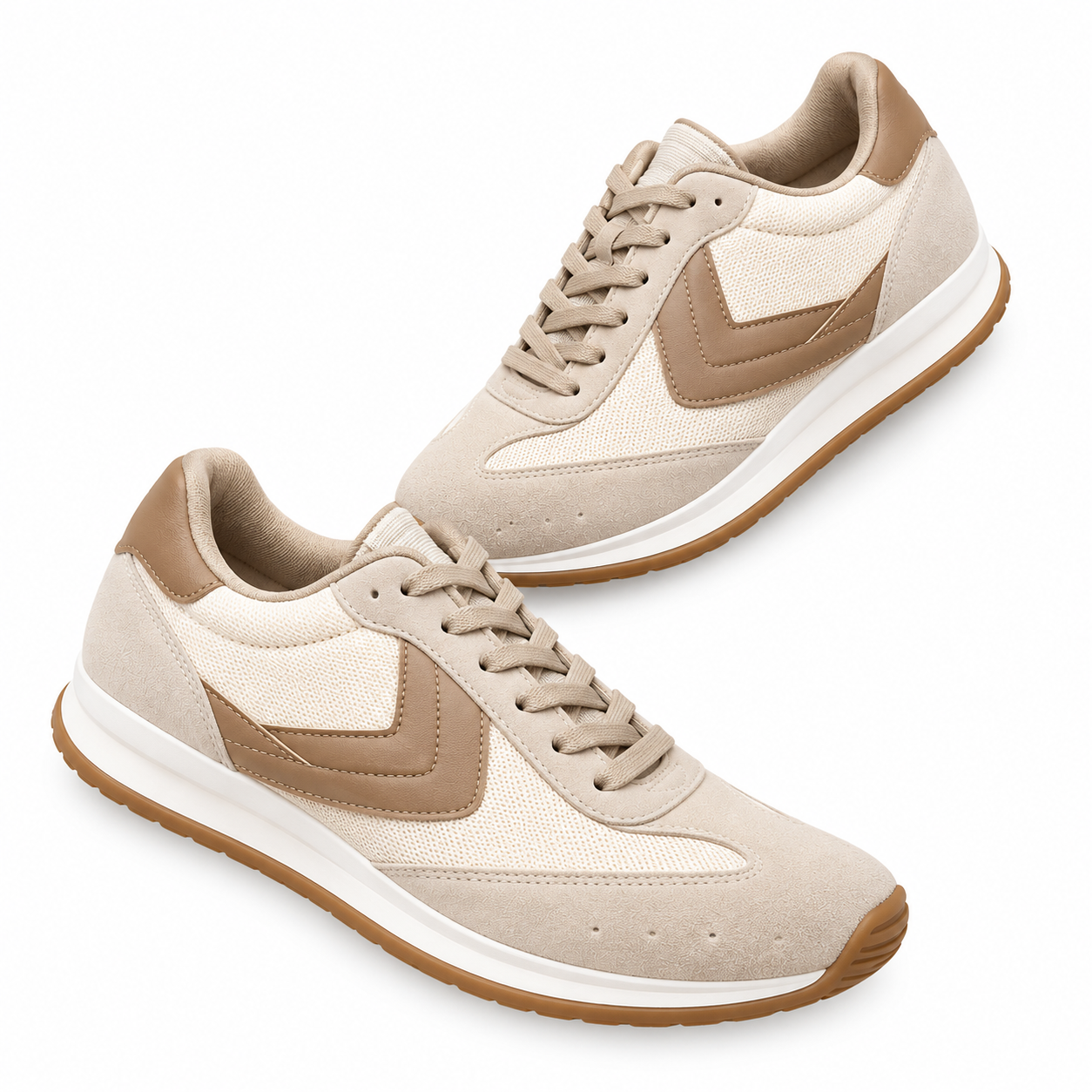Deportivas Pepe Moll 261940 beige vista lateral