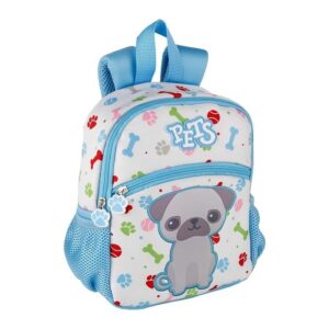 Mochila de guardería Bulldog Pets de neopreno frontal