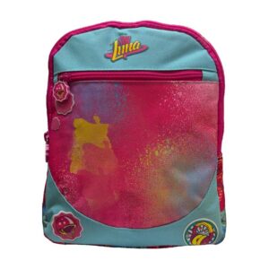 Mochila de guardería Soy Luna con bolsillo frontal con cremallera