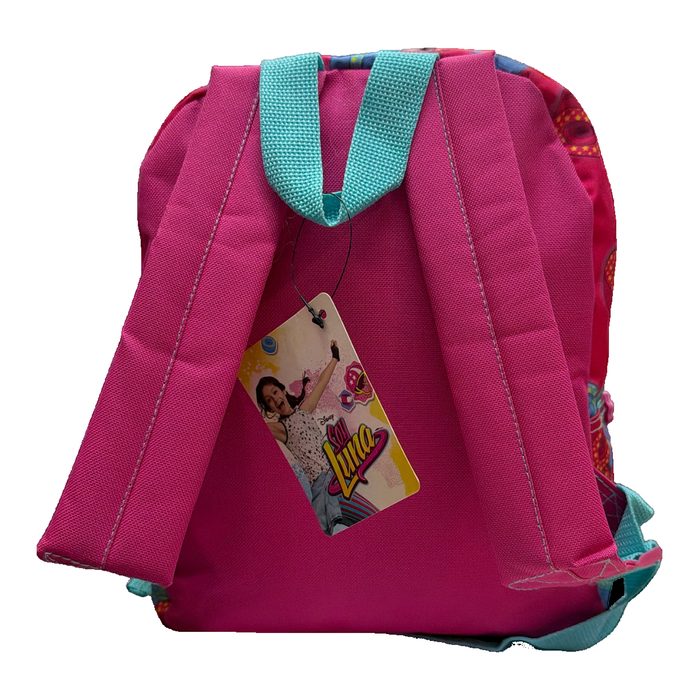 Mochila de guardería Soy Luna rosa vista trasera
