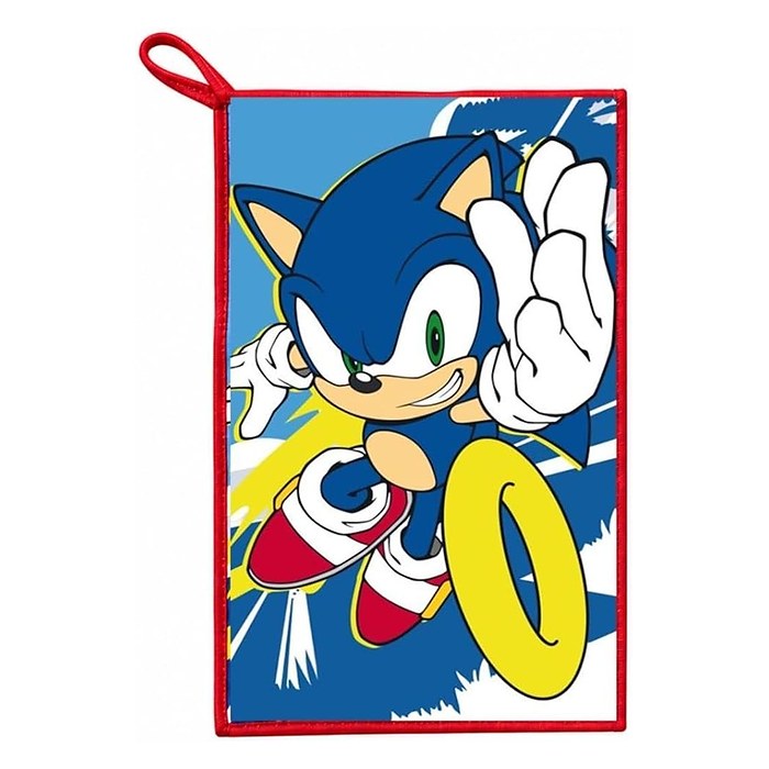 Toalla Sonic infantil azul con diseño de Sonic the Hedgehog