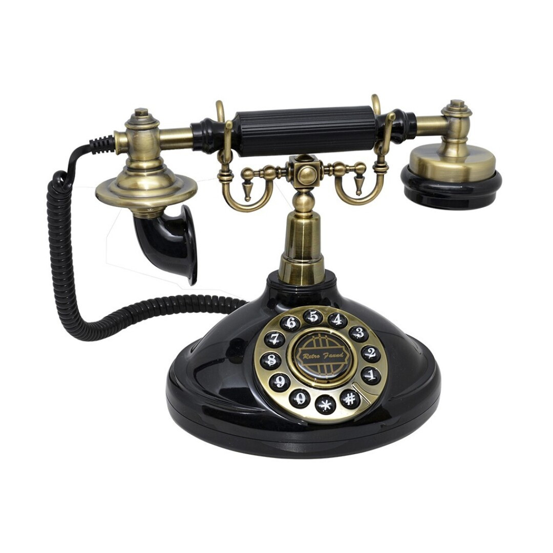 Telefono vintage Negro